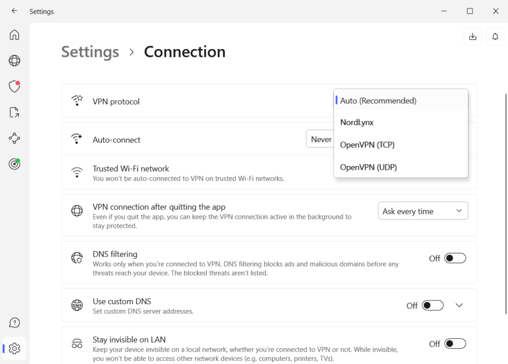 nordvpn server list